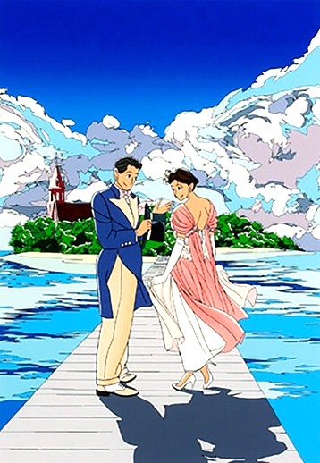 わたせせいぞうの絵画作品　タイトルはチャーチ・アイランド
